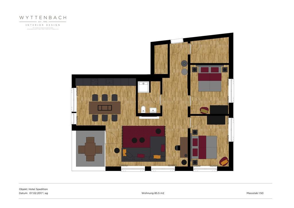 Apartment Spedition Thun Esterno foto